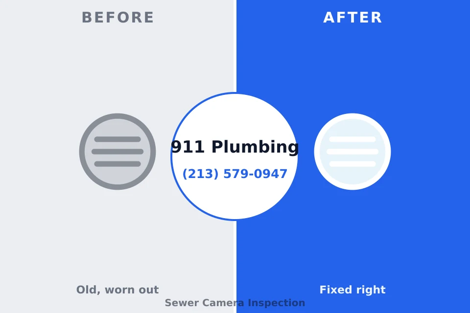 Before and after: plumbing company Grape Creek, TX